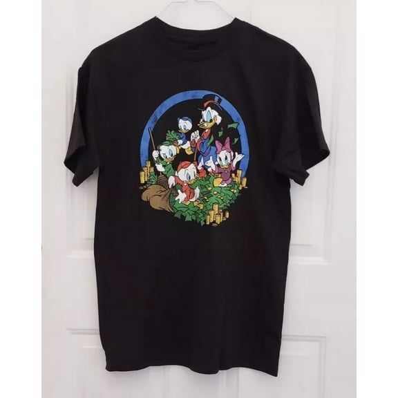 Disney Ducktales Scrooge McDuck Huey Dewey Louie Webby Retro Men's T Shirt Sz M