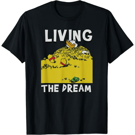 Disney Ducktales Scrooge McDuck Living the Dream T-Shirt