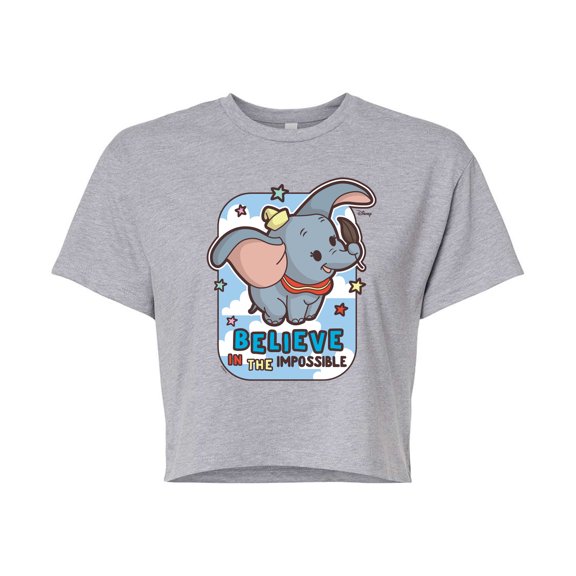 Disney - Dumbo Women's Cropped Graphic T-Shirt