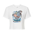 thumbnail image 1 of Disney - Dumbo - Believe In The Impossible - Juniors Cropped Cotton Blend T-Shirt, 1 of 5