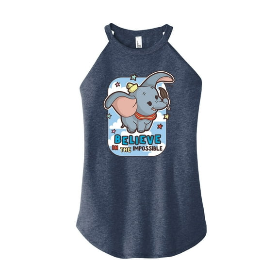 Disney - Dumbo - Believe In The Impossible - Juniors High Neck Tank Top