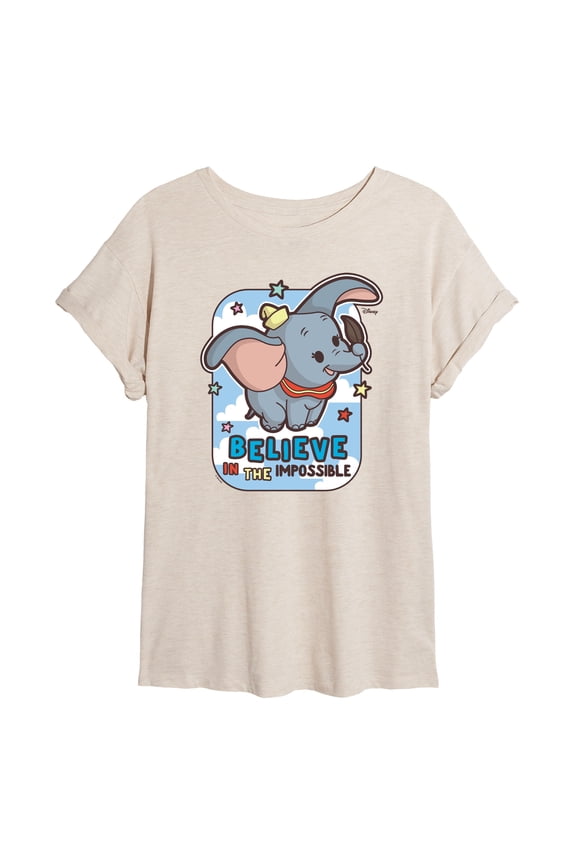 - Dumbo - Believe In The Impossible - Women's Oversized T-Shirt