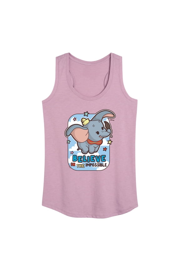 - Dumbo - Believe In The Impossible - Women's Racerback Tank Top