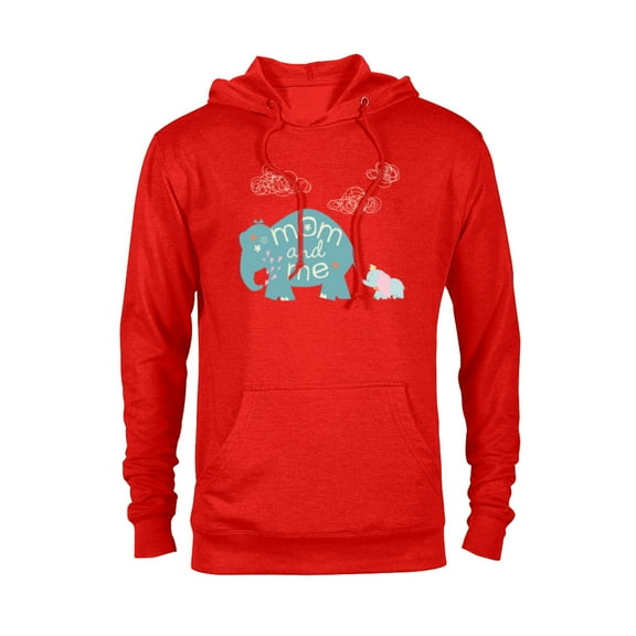 Disney Dumbo Cute Elephant Mom and Me Mother's Day - Pullover Hoodie for Adults - Customized-Red