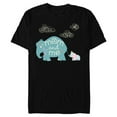 thumbnail image 1 of Disney Dumbo Cute Elephant Mom and Me Mother's Day - Short Sleeve Blended T-Shirt for Adults - Customized-Black, 1 of 5