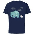 thumbnail image 1 of Disney Dumbo Cute Elephant Mom and Me Mother's Day - Short Sleeve Cotton T-Shirt for Adults - Customized-Navy, 1 of 5