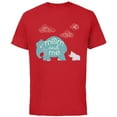 thumbnail image 1 of Disney Dumbo Cute Elephant Mom and Me Mother's Day - Short Sleeve Cotton T-Shirt for Adults - Customized-Red, 1 of 5