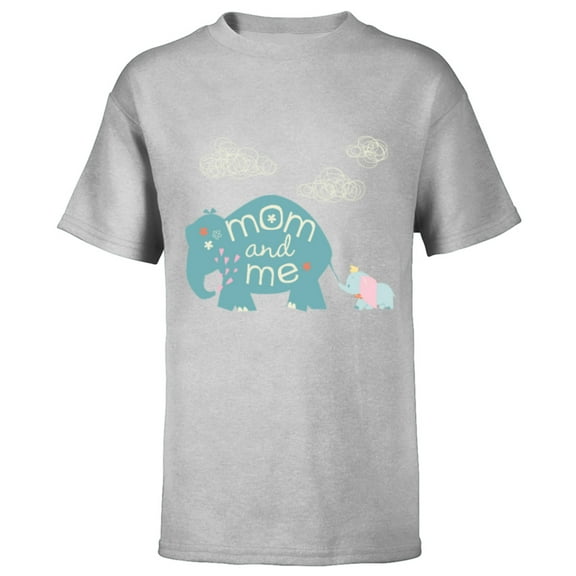 Disney Dumbo Cute Elephant Mom and Me Mother's Day - Short Sleeve T-Shirt for Kids - Customized-Athletic Heather