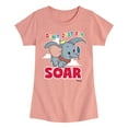 thumbnail image 1 of Disney - Dumbo - Don't Just Fly SOAR - Toddler & Youth Girls Short Sleeve Graphic T-Shirt, 1 of 5