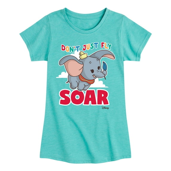 Disney - Dumbo - Don't Just Fly SOAR - Toddler & Youth Girls Short Sleeve Graphic T-Shirt