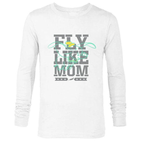 Disney Dumbo Fly Like Mom Mother's Day - Long Sleeve T-Shirt for Men - Customized-White