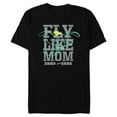 thumbnail image 1 of Disney Dumbo Fly Like Mom Mother's Day - Short Sleeve Blended T-Shirt for Adults - Customized-Black, 1 of 5