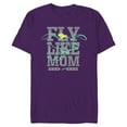 thumbnail image 1 of Disney Dumbo Fly Like Mom Mother's Day - Short Sleeve Blended T-Shirt for Adults - Customized-Purple, 1 of 5