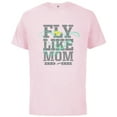thumbnail image 1 of Disney Dumbo Fly Like Mom Mother's Day - Short Sleeve Cotton T-Shirt for Adults - Customized-Soft Pink, 1 of 5