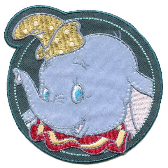 Disney Dumbo In Circle Iron-On Applique