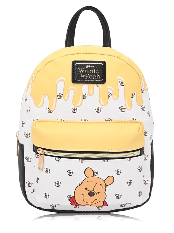 Disney Dumbo Mini Backpack for Kids & Adults 10" PU Leather Backpack Purse Featuring Dumbo with 3D Applique Toddler Travel Bag, Small Bookbag for School, Travel, or Everyday Use Ages 3 and Up