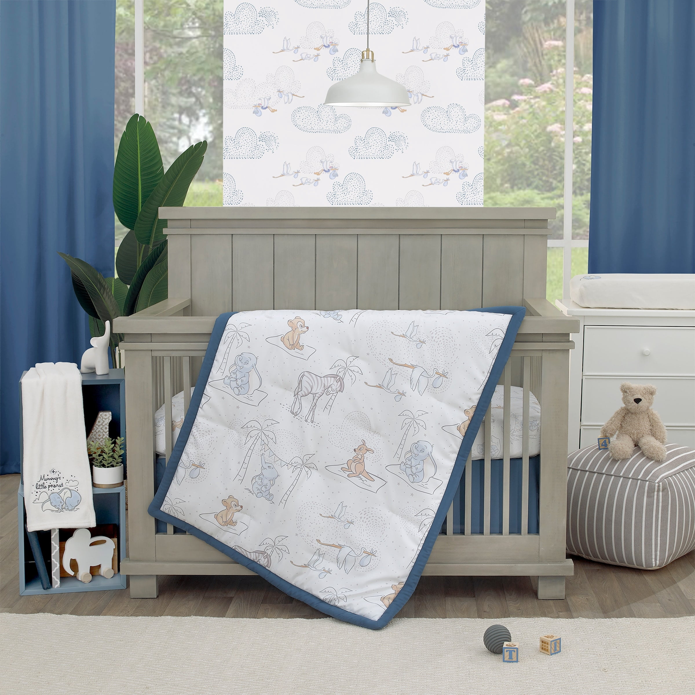 Disney Dumbo Mommy's Little Peanut 6 Piece Crib Bedding Set - Walmart.com