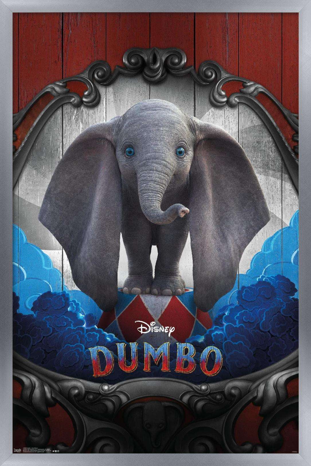 Disney Dumbo - One Sheet Wall Poster, 14.725" x 22.375", Framed