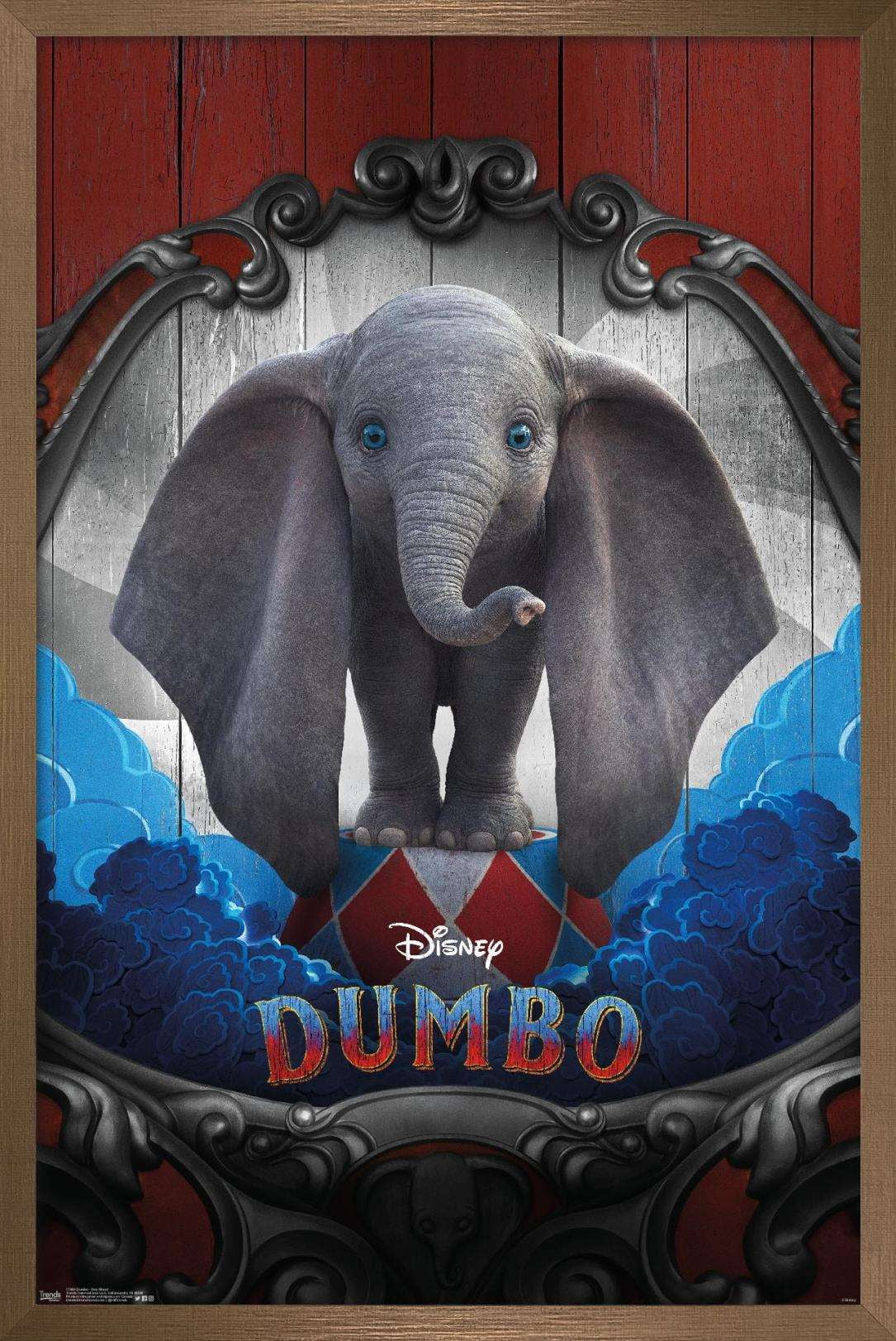 Disney Dumbo - One Sheet Wall Poster, 14.725" x 22.375", Framed