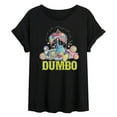thumbnail image 1 of Disney - Dumbo - Psychedelic Dream Cloud - Women's Oversized T-Shirt, 1 of 5