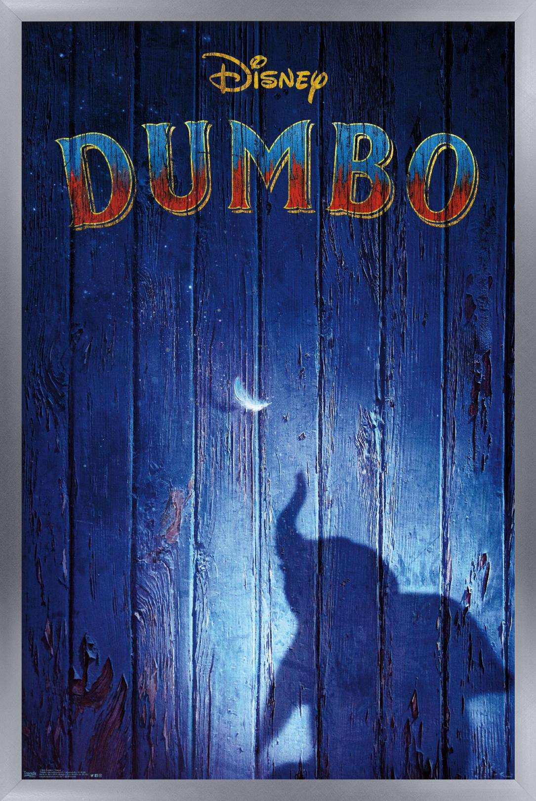 Disney Dumbo - Teaser Wall Poster, 14.725" x 22.375", Framed