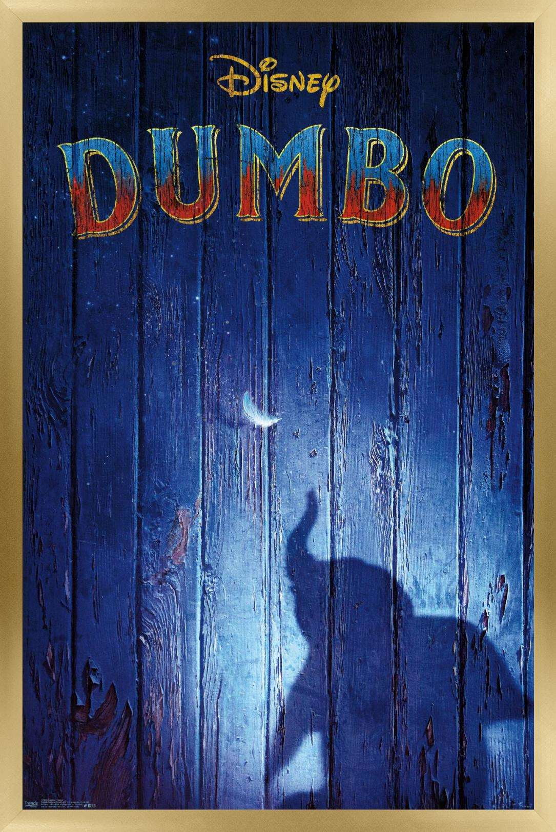 Disney Dumbo - Teaser Wall Poster, 14.725" x 22.375", Framed