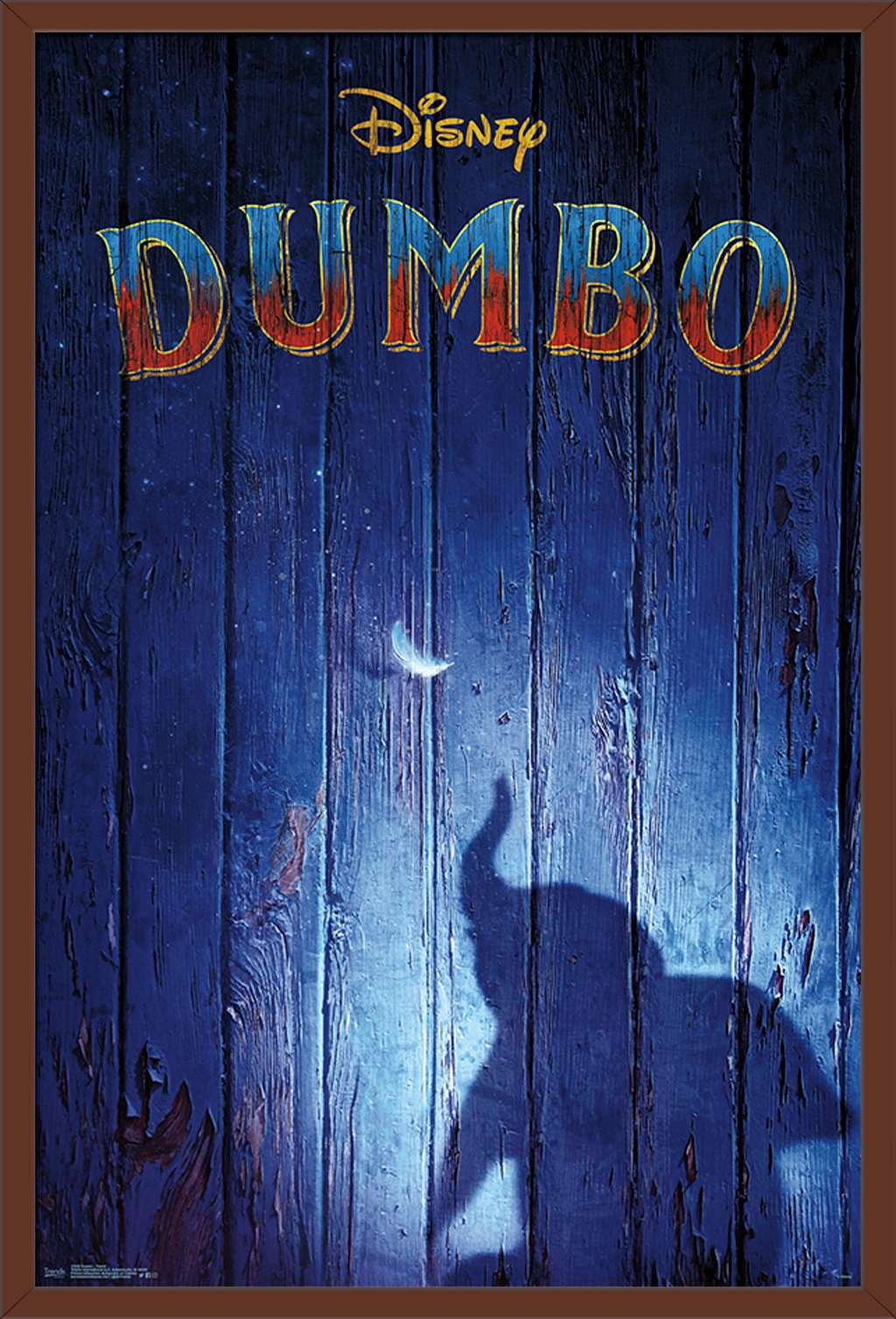 Disney Dumbo - Teaser Wall Poster, 22.375" x 34", Framed