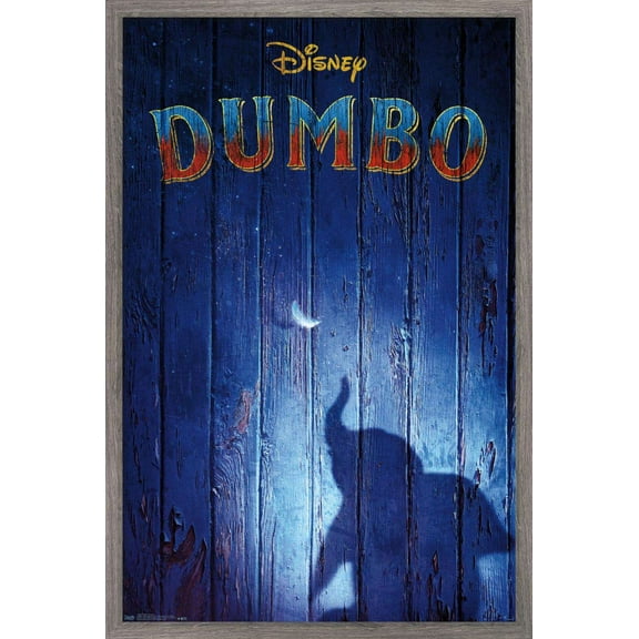 Disney Dumbo - Teaser Wall Poster, 22.375" x 34", Framed