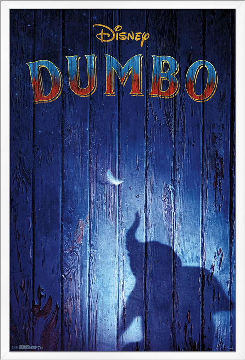 Disney Dumbo - Teaser Wall Poster, 22.375" x 34", Framed