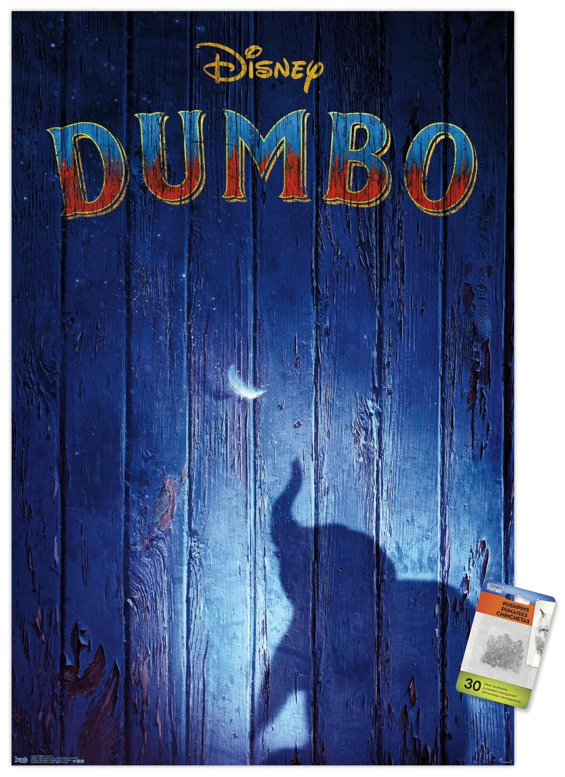 Disney Dumbo - Teaser Wall Poster with Push Pins, 22.375" x 34"
