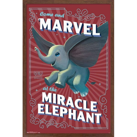 Disney Dumbo - Wonder Wall Poster, 14.725" x 22.375", Framed
