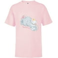 thumbnail image 1 of Disney Dumbo and Mother Best Mom Ever Birthday Mother’s Day - Short Sleeve T-Shirt for Kids - Customized-Soft Pink, 1 of 5