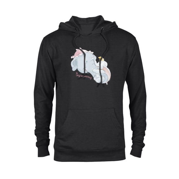 Disney Dumbo and Mother Best Mum Ever Birthday Mother’s Day - Pullover Hoodie for Adults - Customized-Black