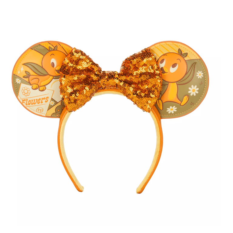 Disney EPCOT 2023 Orange Bird Ear Headband with Sequin Bow 