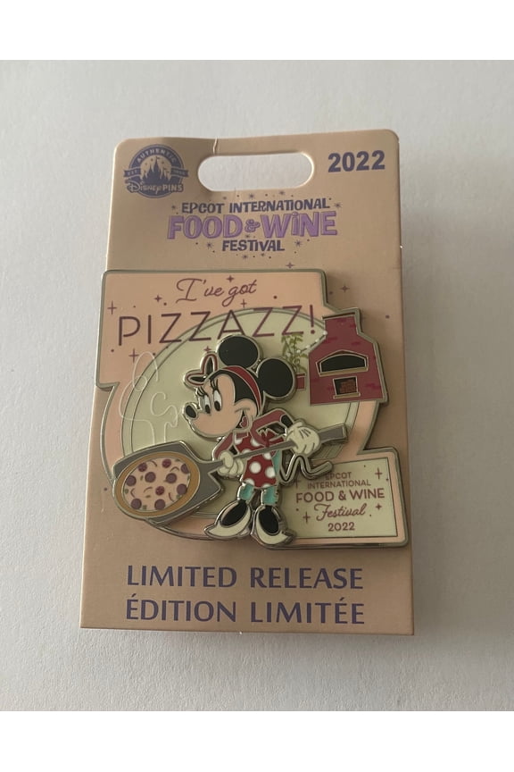 EPCOT Food & Wine Festival 2022 Minnie I've Got Pizzazz! Limited Pin New