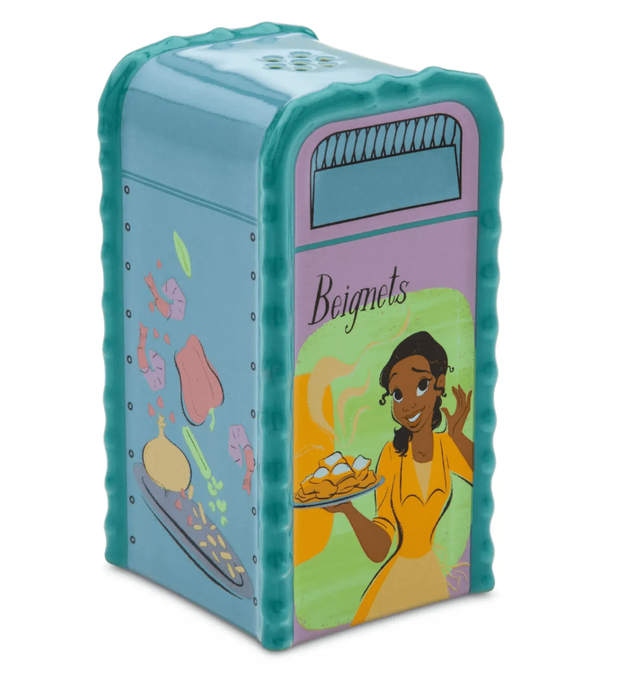 Disney EPCOT 2022 Tiana Trash Can Salt/Pepper Shaker - Kitchen