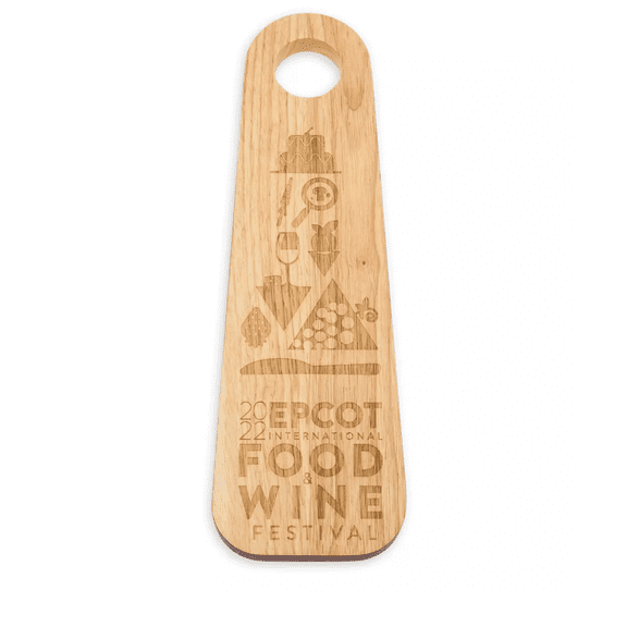 Disney EPCOT Food & Wine Festival 2022 Wood Serving Board New