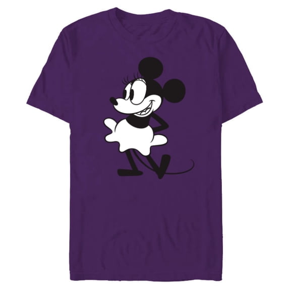 Disney Early Minnie Mouse - Short Sleeve Blended T-Shirt for Adults - Customized-Purple