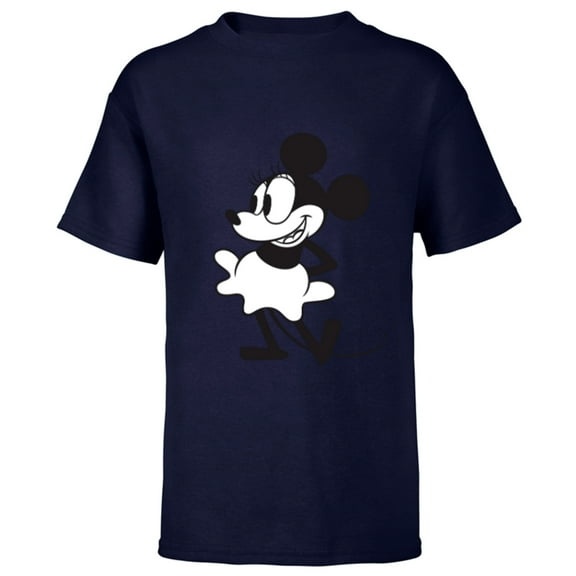 Disney Early Minnie Mouse - Short Sleeve T-Shirt for Kids - Customized-Navy