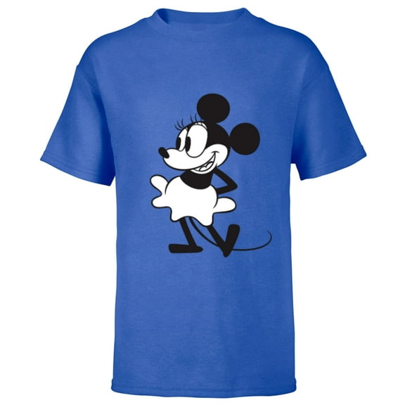Disney Early Minnie Mouse - Short Sleeve T-Shirt for Kids - Customized-Royal