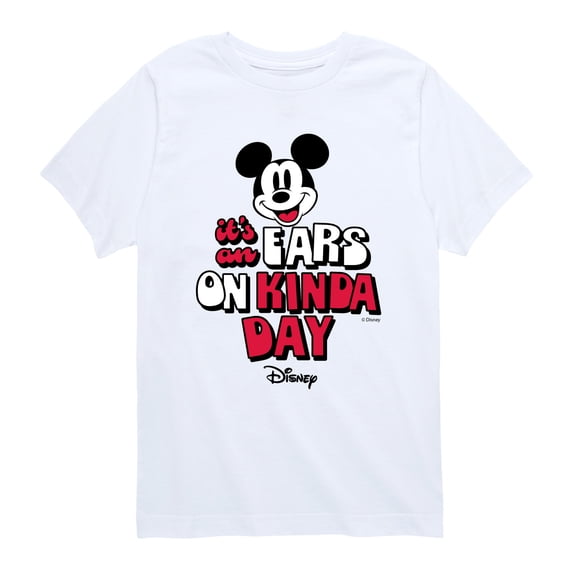 Disney - Ears on Kinda Day - Youth Boys Short Sleeve Graphic T-Shirt