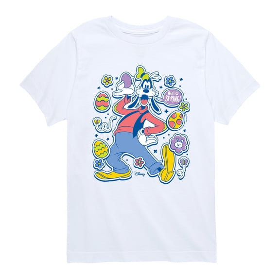 Disney - Easter Stickers - Youth Boys Short Sleeve Graphic T-Shirt