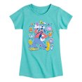 thumbnail image 1 of Disney - Easter Stickers - Youth Girls Fitted Short Sleeve T-Shirt, 1 of 4