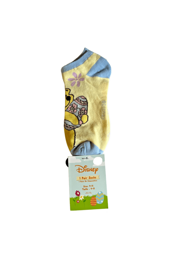 Disney Easter Winnie The Pooh Adult Novelty No-Show Socks Womens Size 9-11