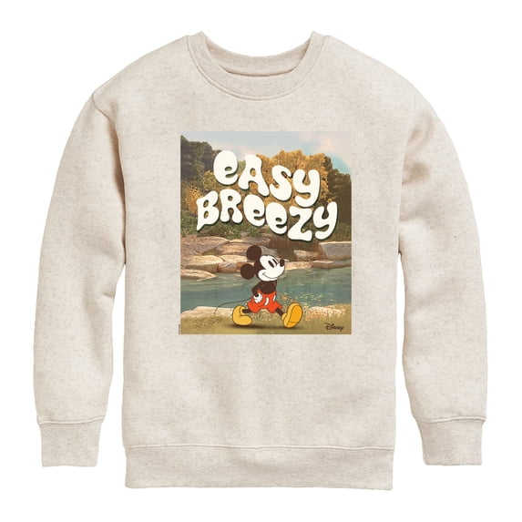 Disney - Easy Breezy - Toddler & Youth Crewneck Fleece Sweatshirt