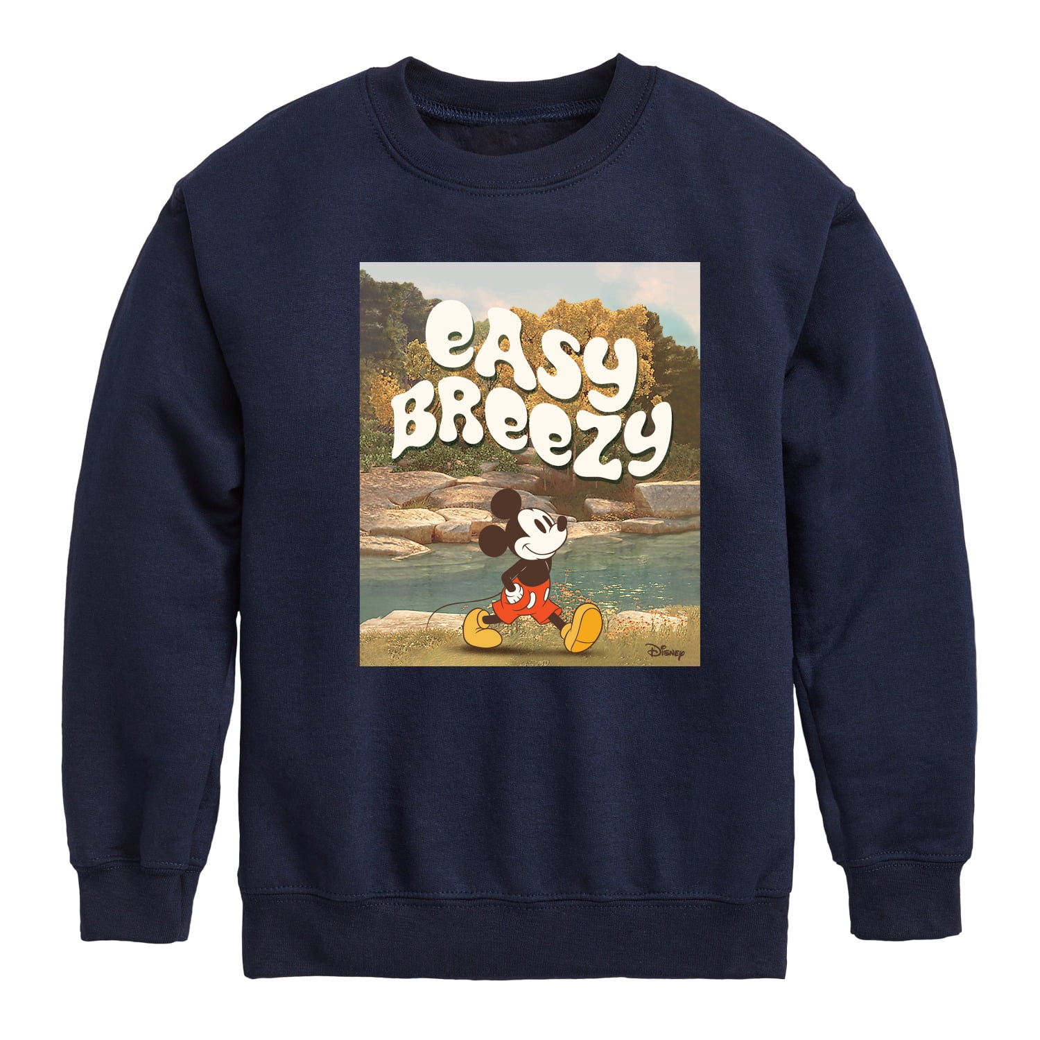 Disney - Easy Breezy - Toddler & Youth Crewneck Fleece Sweatshirt ...