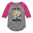 thumbnail image 1 of Disney - Eat The Rainbow - Girls Shirt Tail Raglan, 1 of 4
