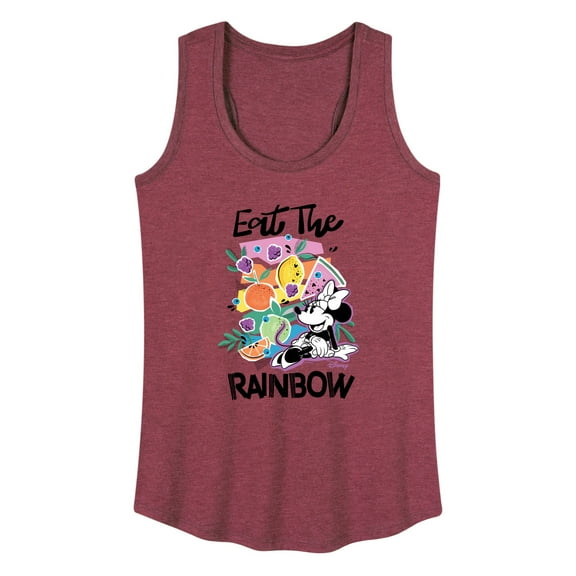 Disney - Eat the Rainbow Minnie - Women's Racerback Tank Top