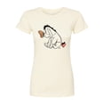 thumbnail image 1 of Disney - Eeyore And Butterfly - Juniors Fitted Graphic T-Shirt, 1 of 4