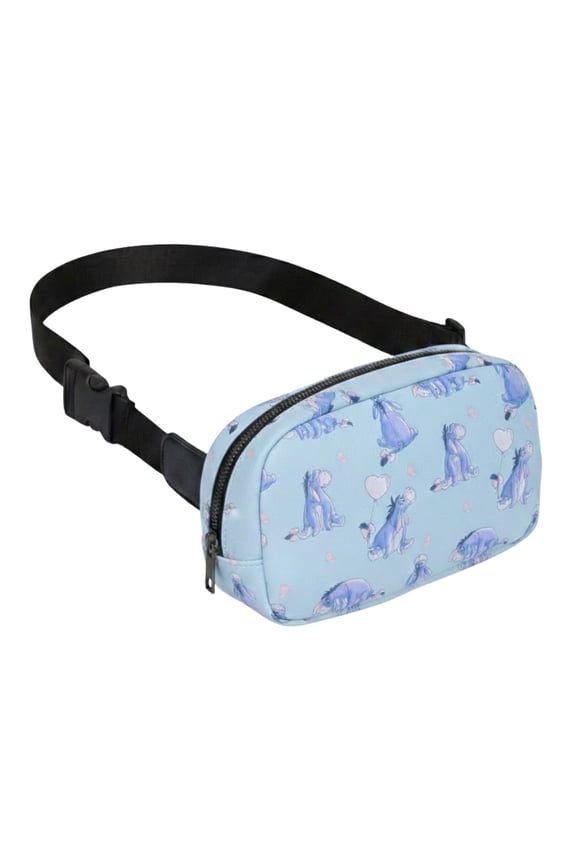 Eeyore Belt Bag, Blue Faux Leather Fanny Pack Waist Bag for Women & Teens